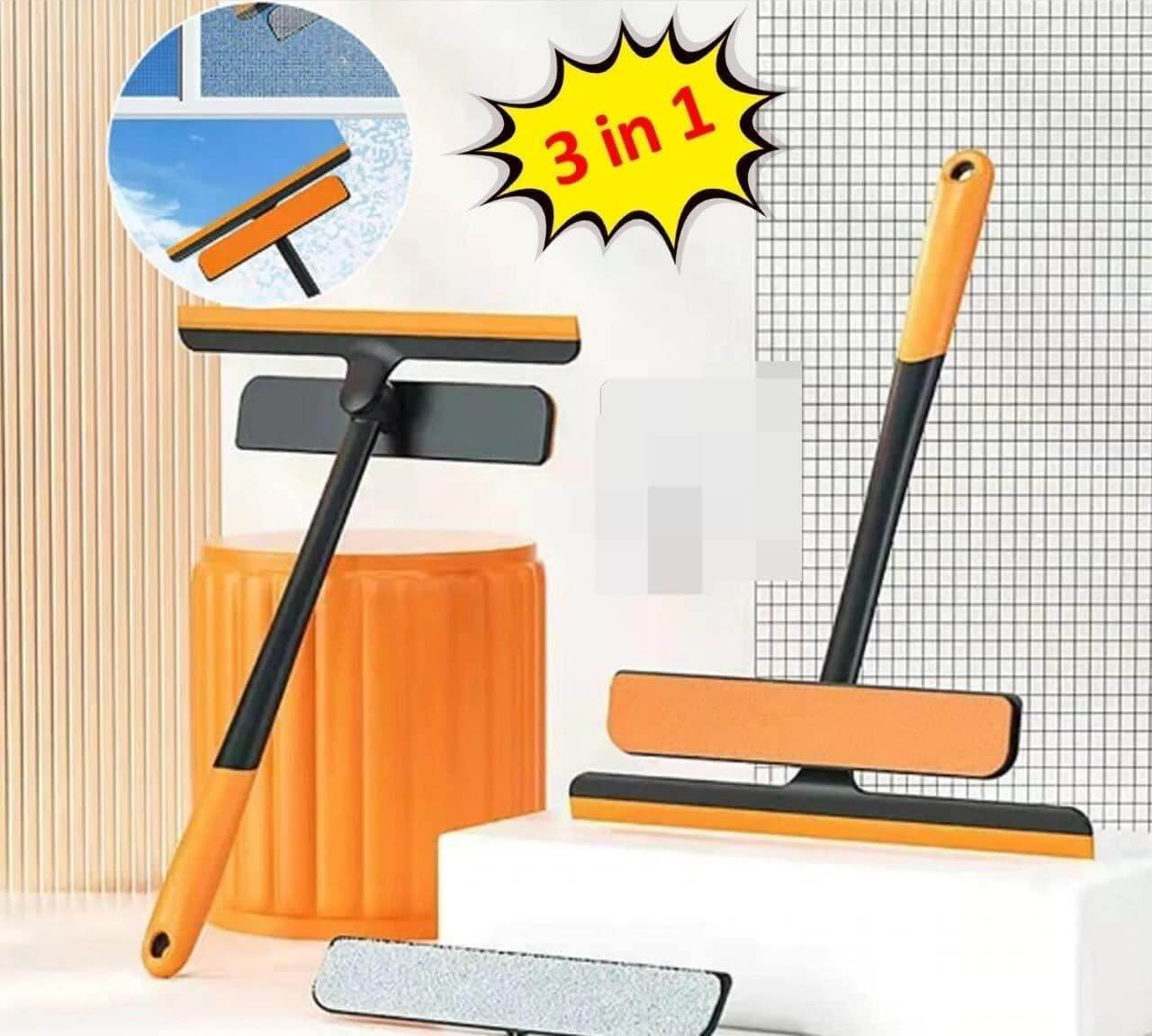 3 in 1 Plastic Easy Glass Spray Type Cleaning Brush