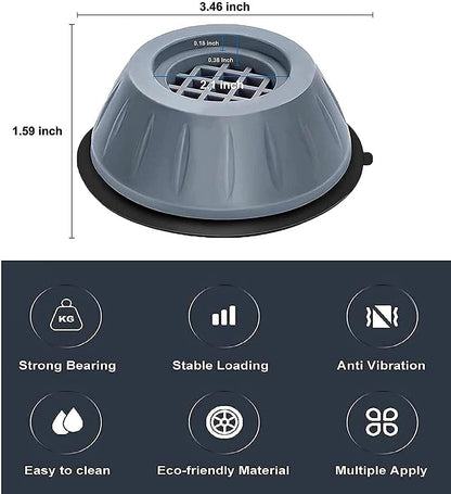 Washing Machine & Refrigerator Stand with Anti-Vibration Pads