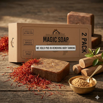 Handmade Magic Soaps For Skin Glow and Tan remover (BUY1 GET1 FREE)